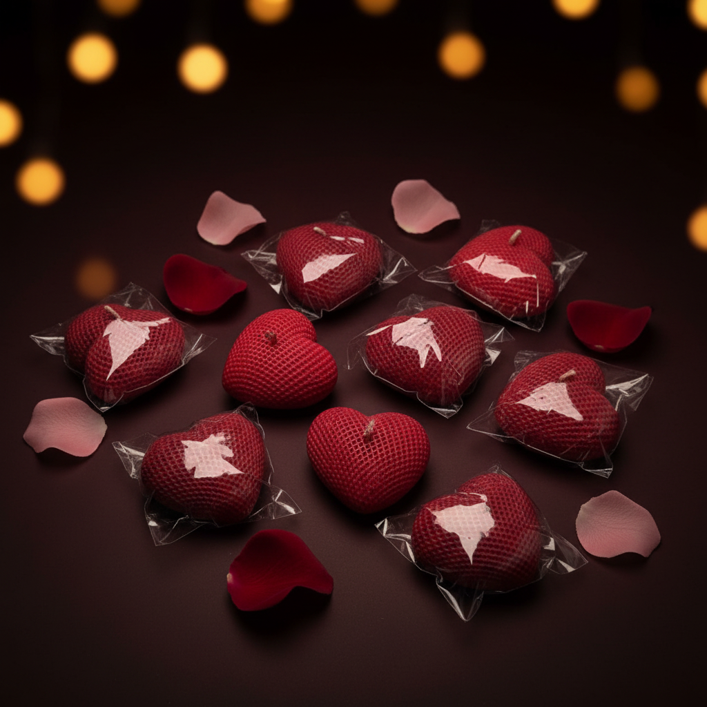 Heart Candles - Luxury Background